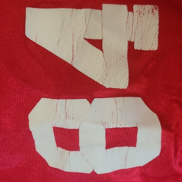 VINTAGE LOGO ATHLETIC BRENT JONES SF 49ERS AUTOGRAPHED JERSEY - Picture 7 of 7